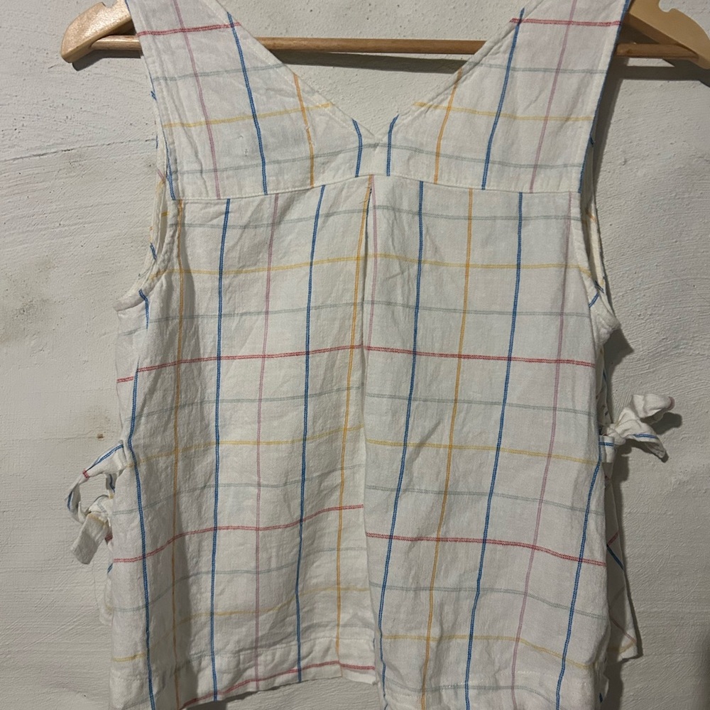 Madewell Side Tie Linen Tank - Picture 6 of 9